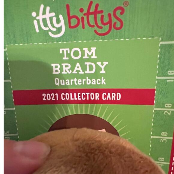 HALLMARK ITTY BITTYS TOM BRADY Tampa Bay Buccaneers Special Edition Plush *NEW* - Picture 6 of 8